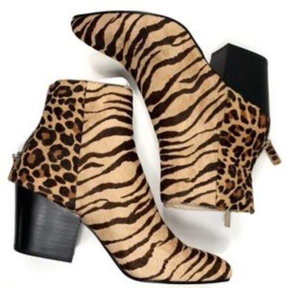 Dolce Vita Coltyn Calf Hair Leopard Ankle Bootie Size 7M Might Fit More Like 6.5 - Picture 7 of 15